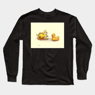 Little ducklings curious friend Long Sleeve T-Shirt